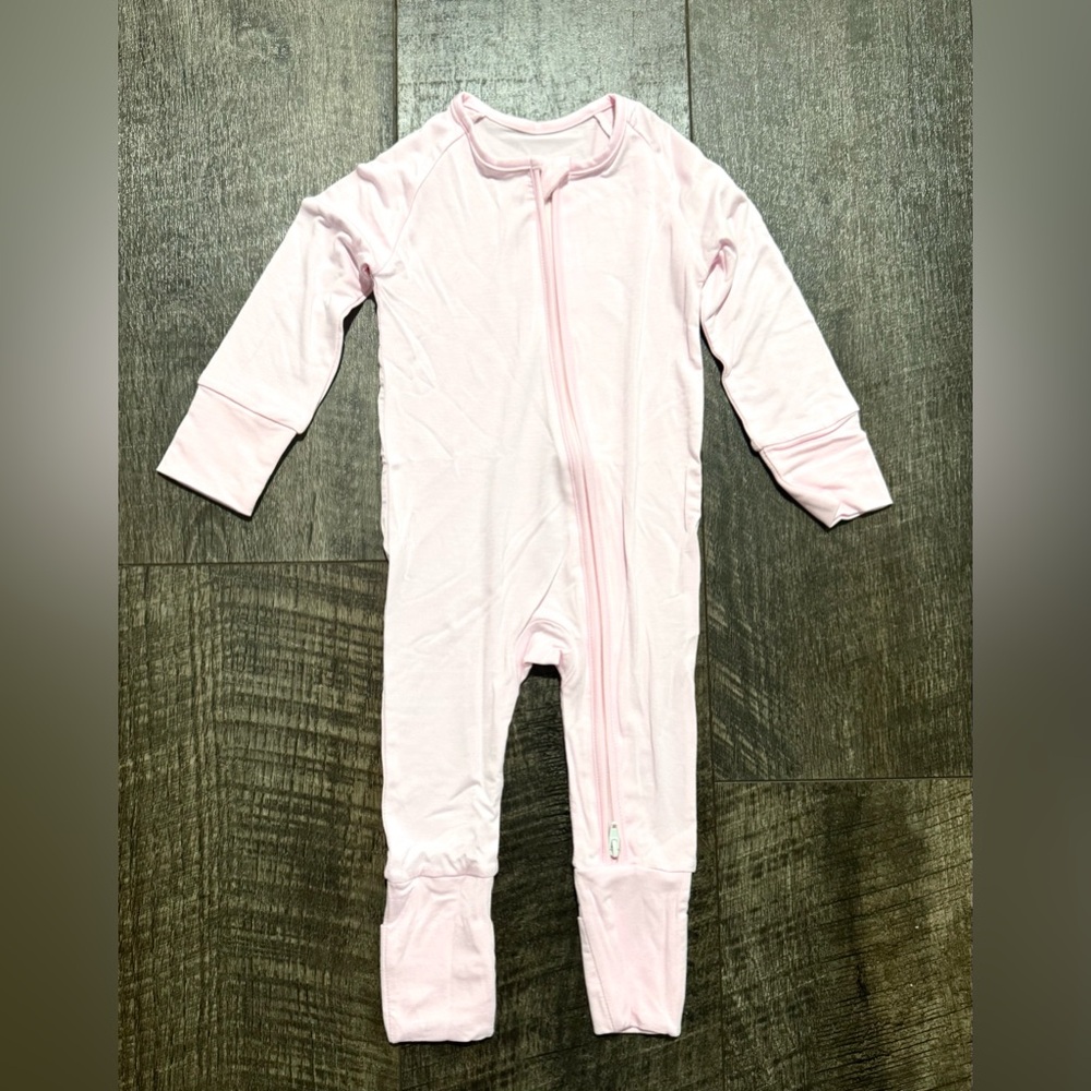 Neutral pink Baby Bamboo sleeper Pajamas
